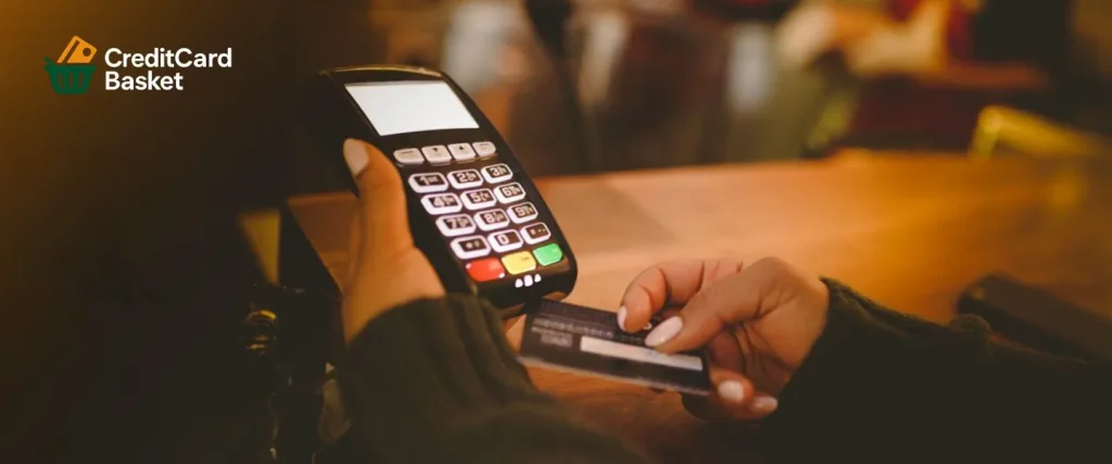( credit card emi ) - A man using a credit card EMI option at a payment machine, symbolizing the critical choice between smart budgeting and potential debt.