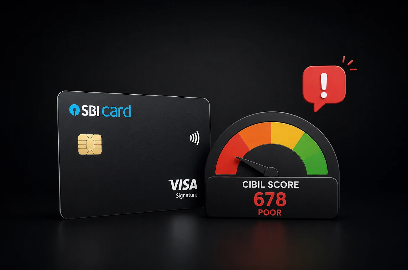 SBI credit card CIBIL score